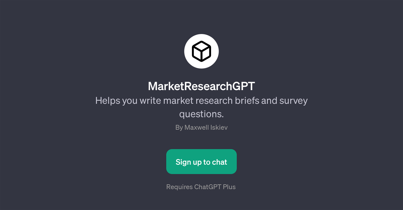MarketResearchGPT website