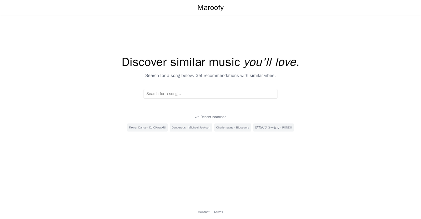 Maroofy website