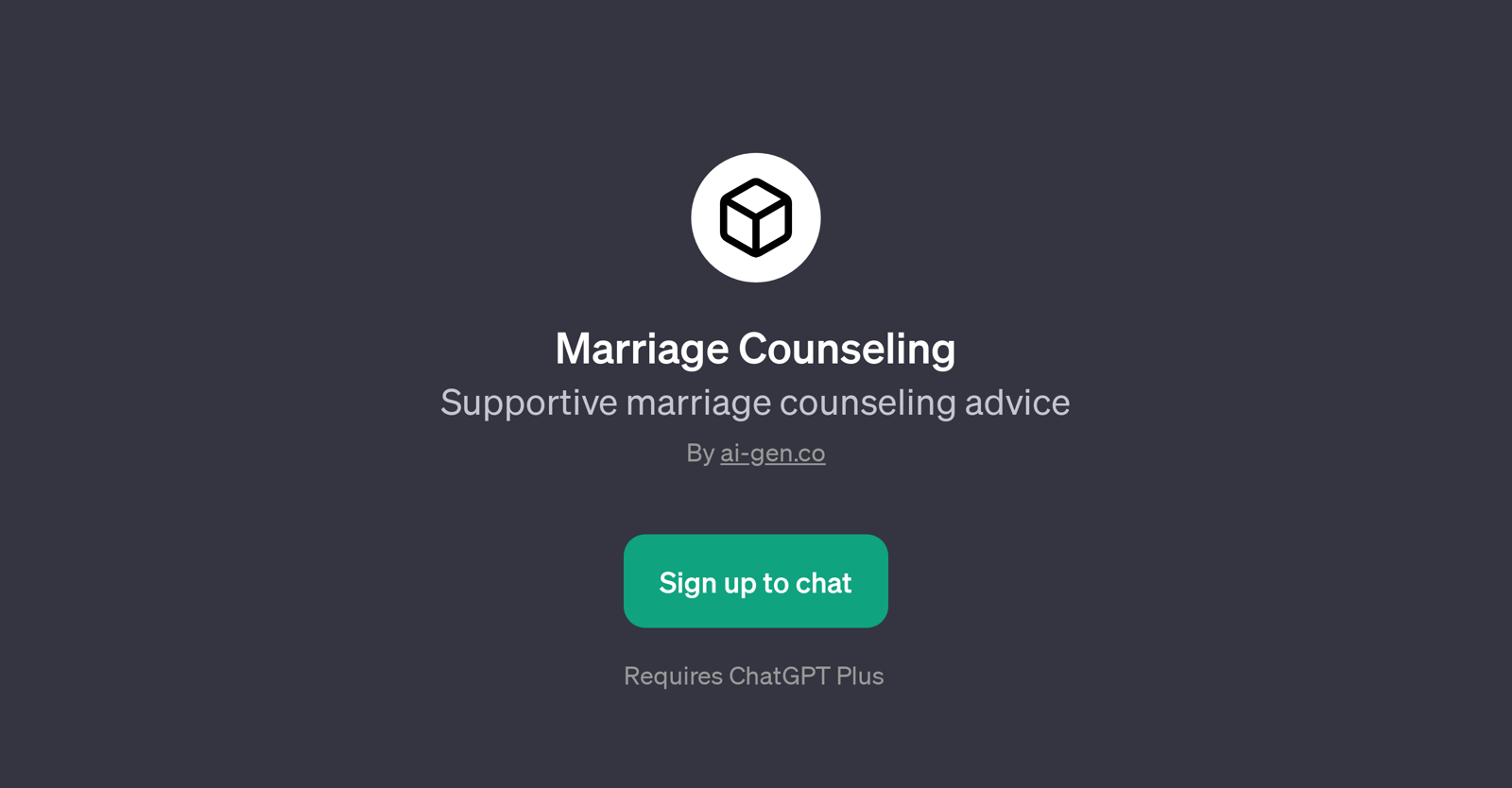 Marriage Counseling GPT website