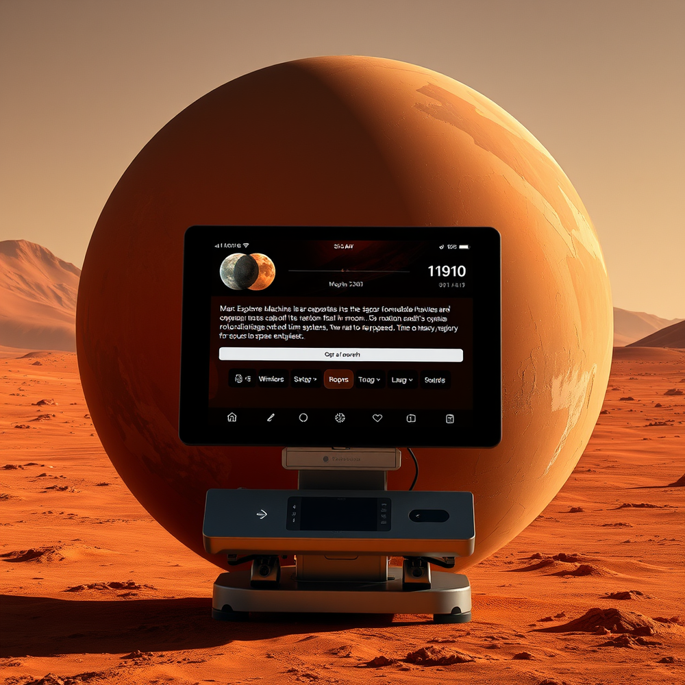 Mars Explorer Machine website