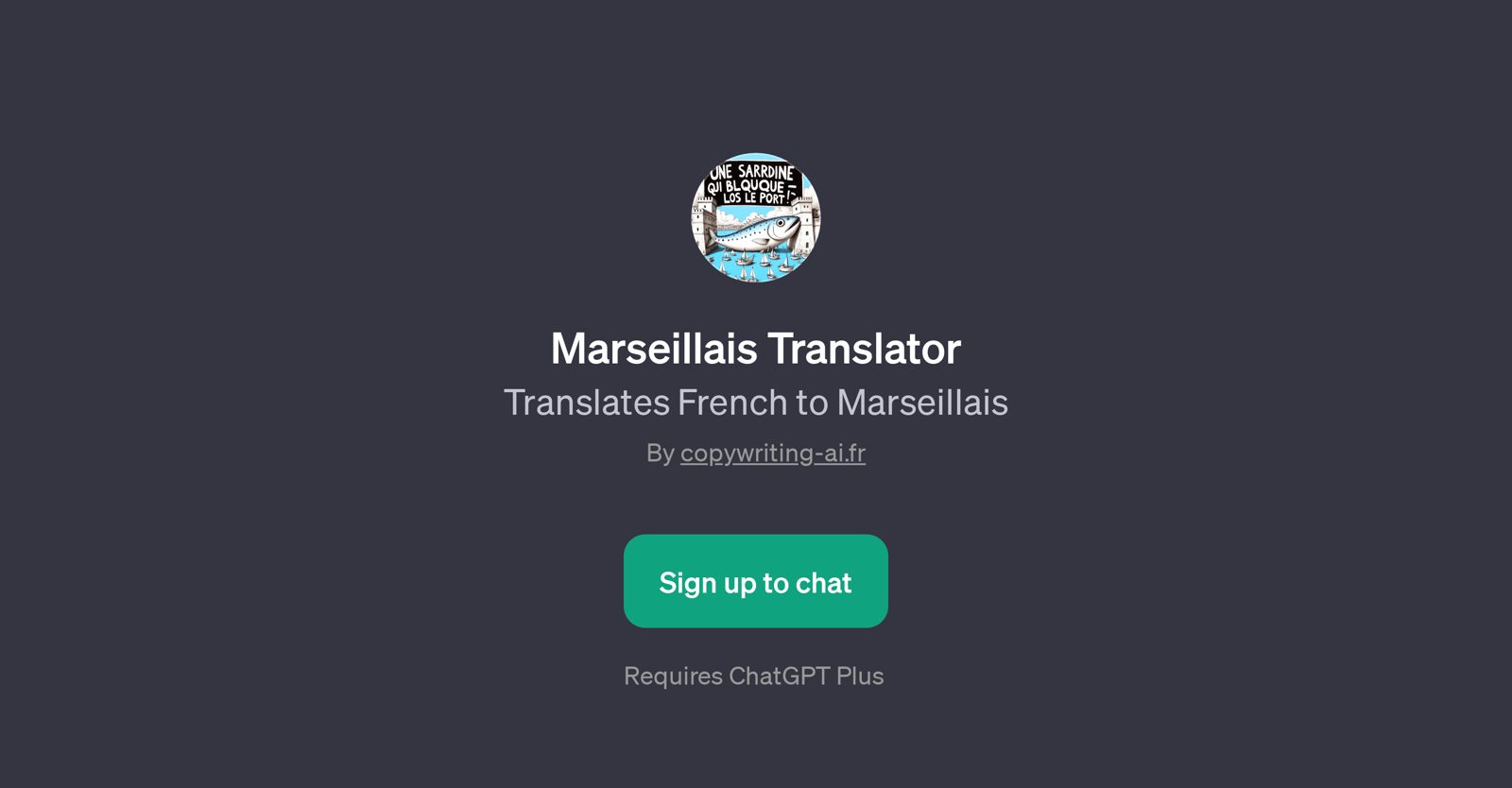 Marseillais Translator website