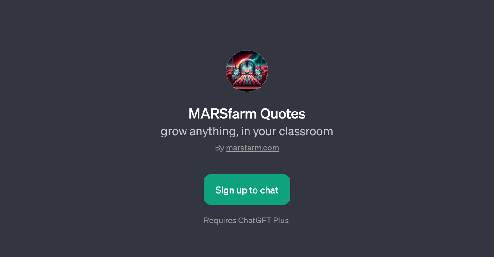 MARSfarm Quotes website