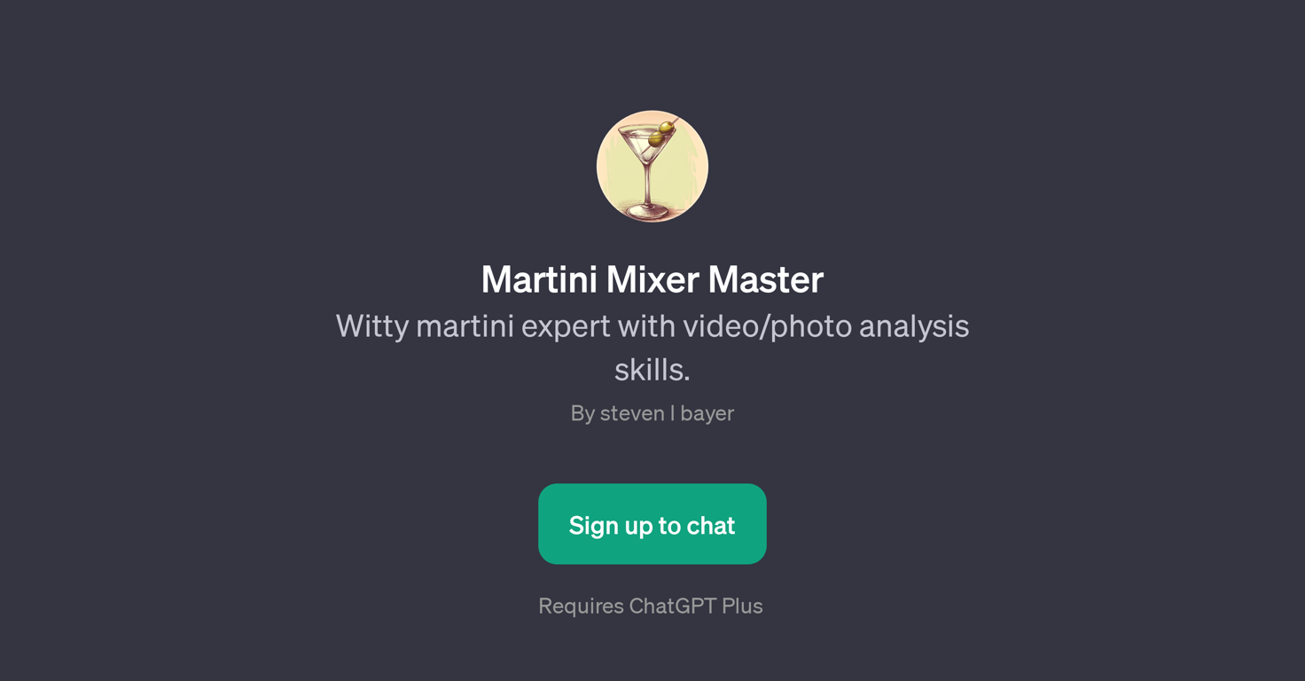 Martini Mixer Master website