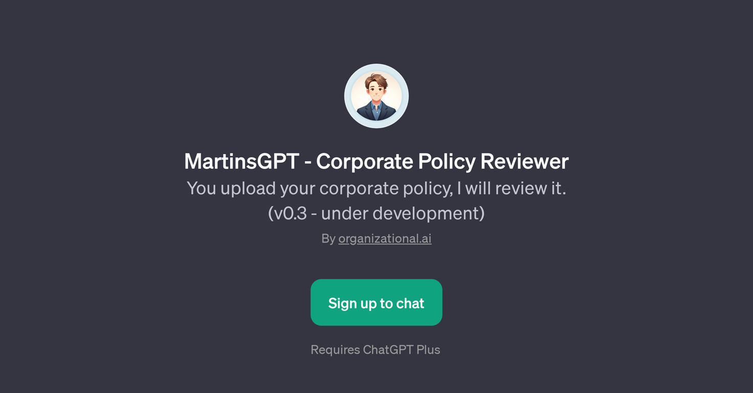 MartinsGPT - Corporate Policy Reviewer website