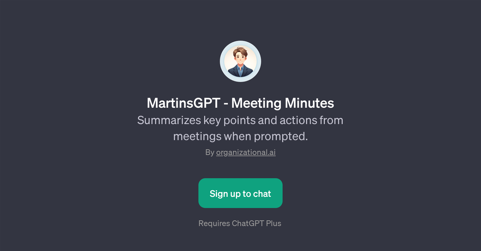 MartinsGPT - Meeting Minutes website