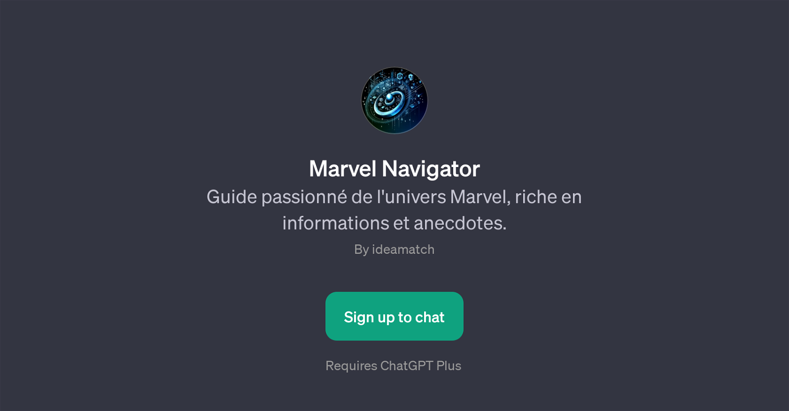 Marvel Navigator website