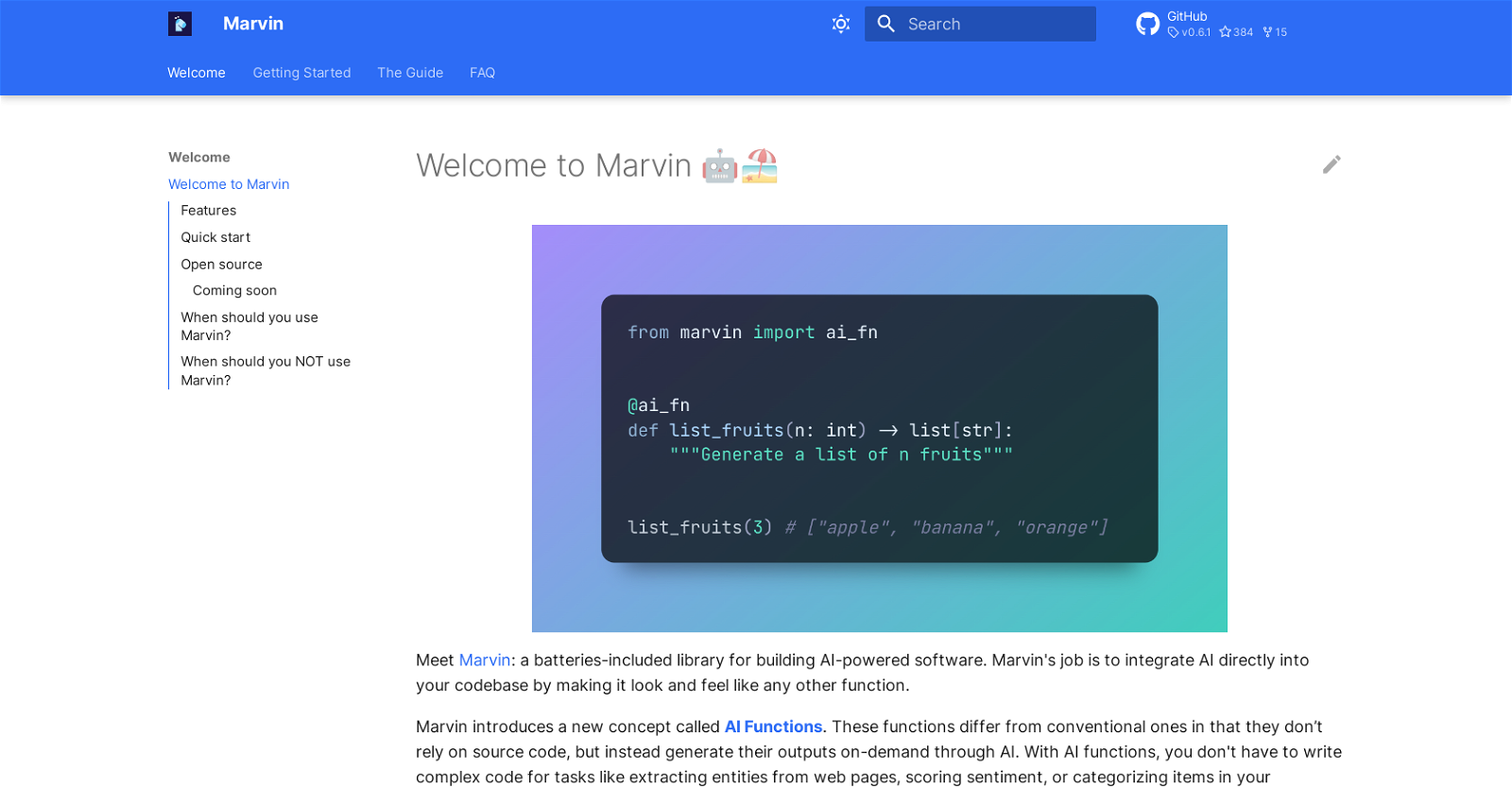 Marvin website