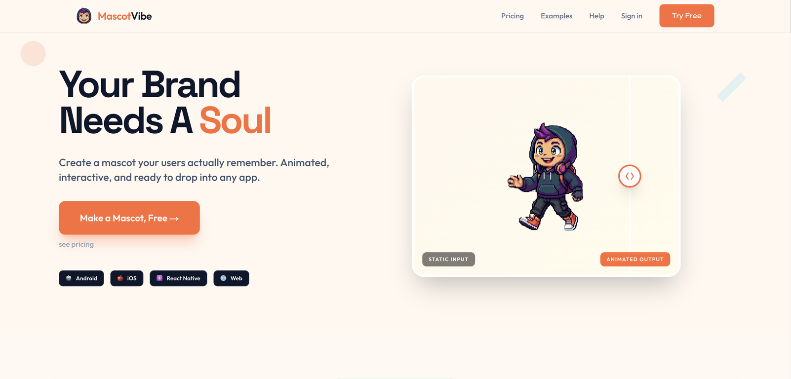 MascotVibe website