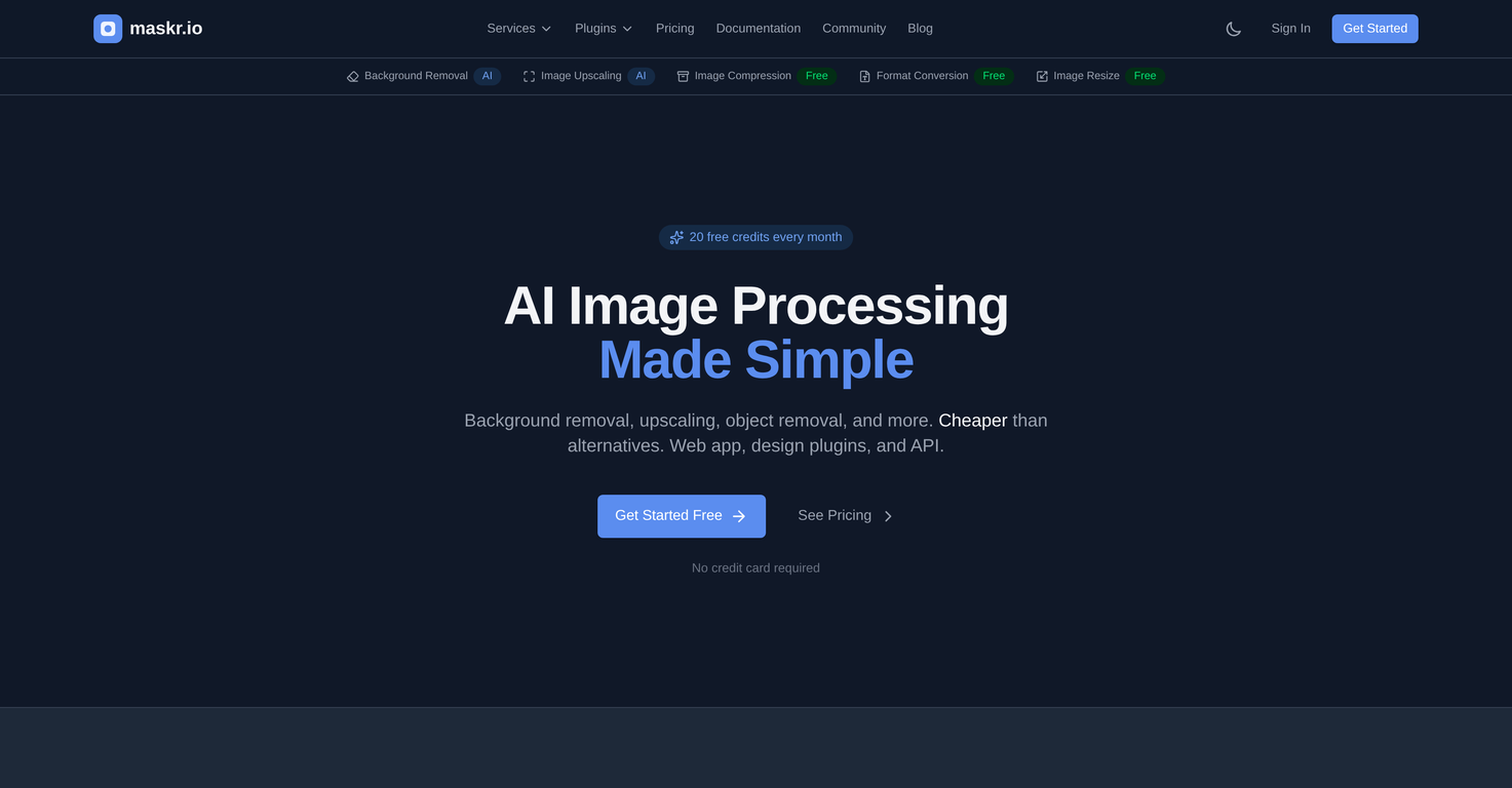 Maskr.io website