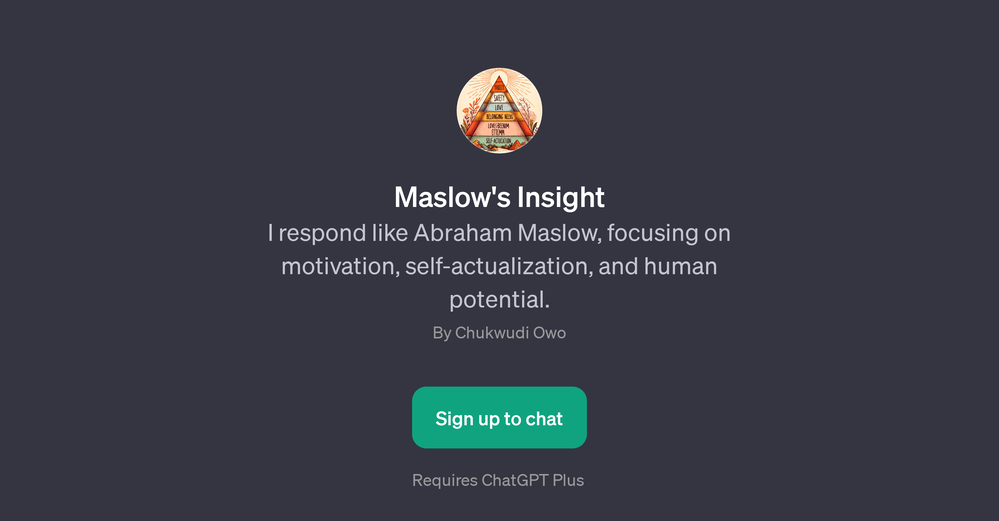 Maslow's Insight website