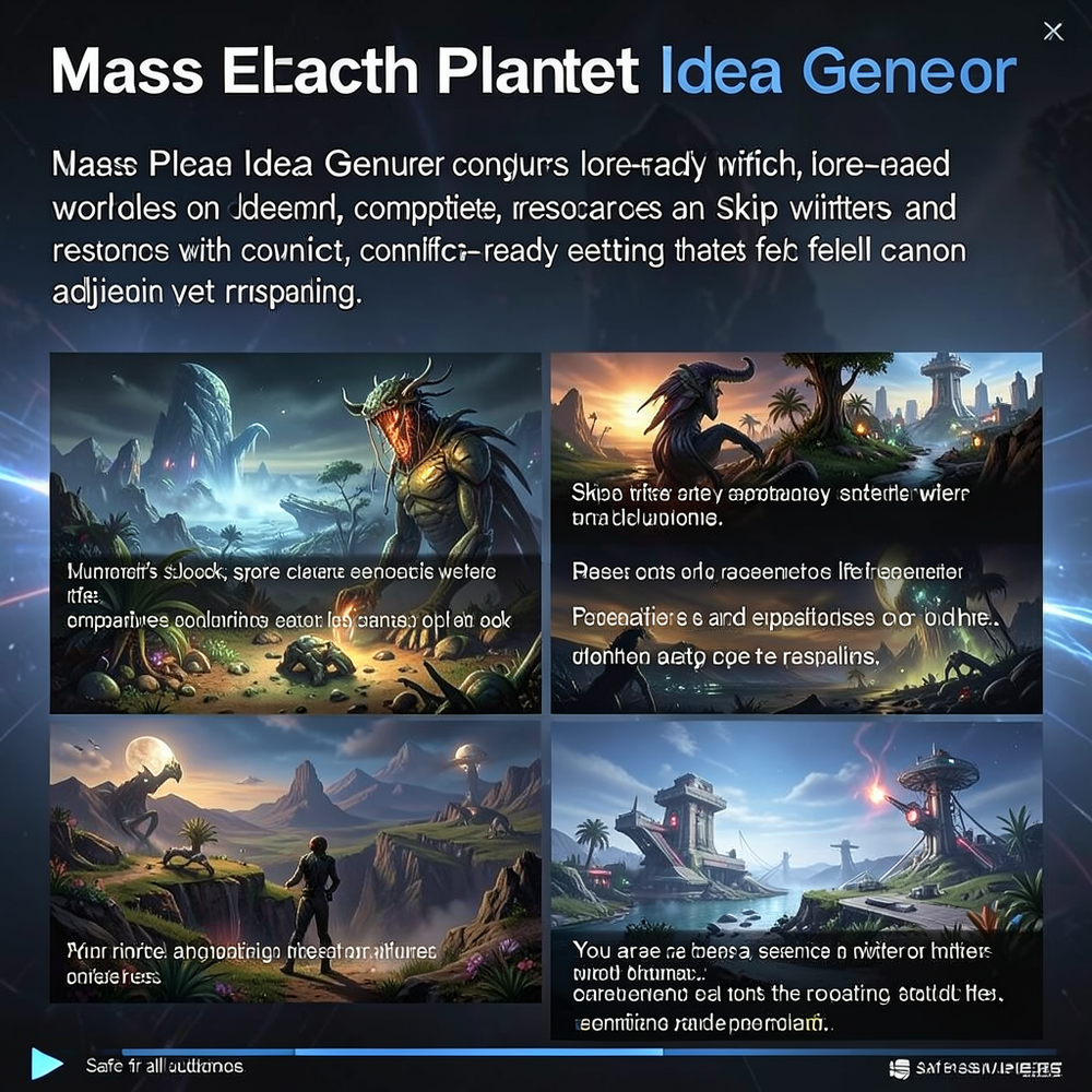 mass effect planet idea gener website