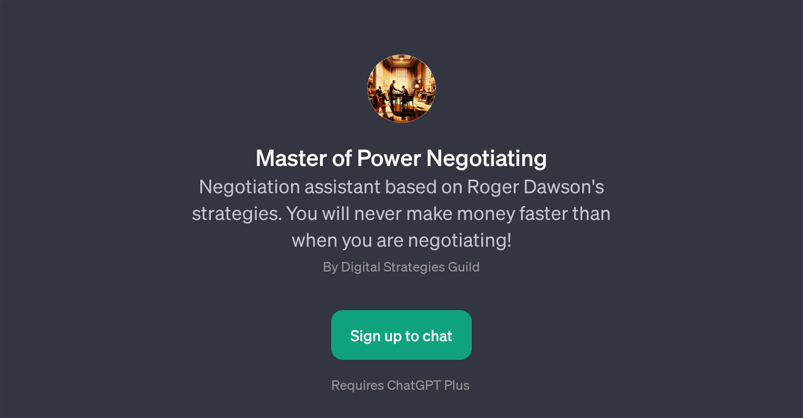 Master of Power Negotiating website