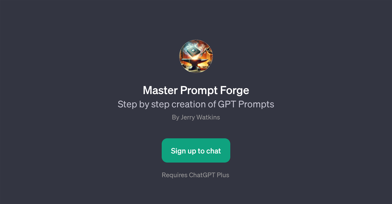 Master Prompt Forge website