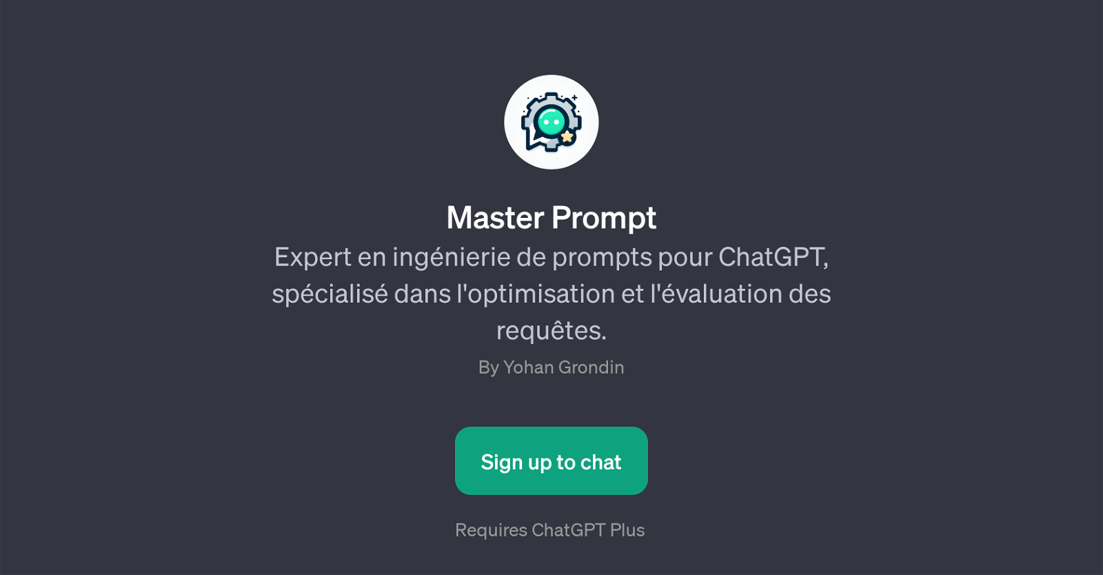 Master Prompt website