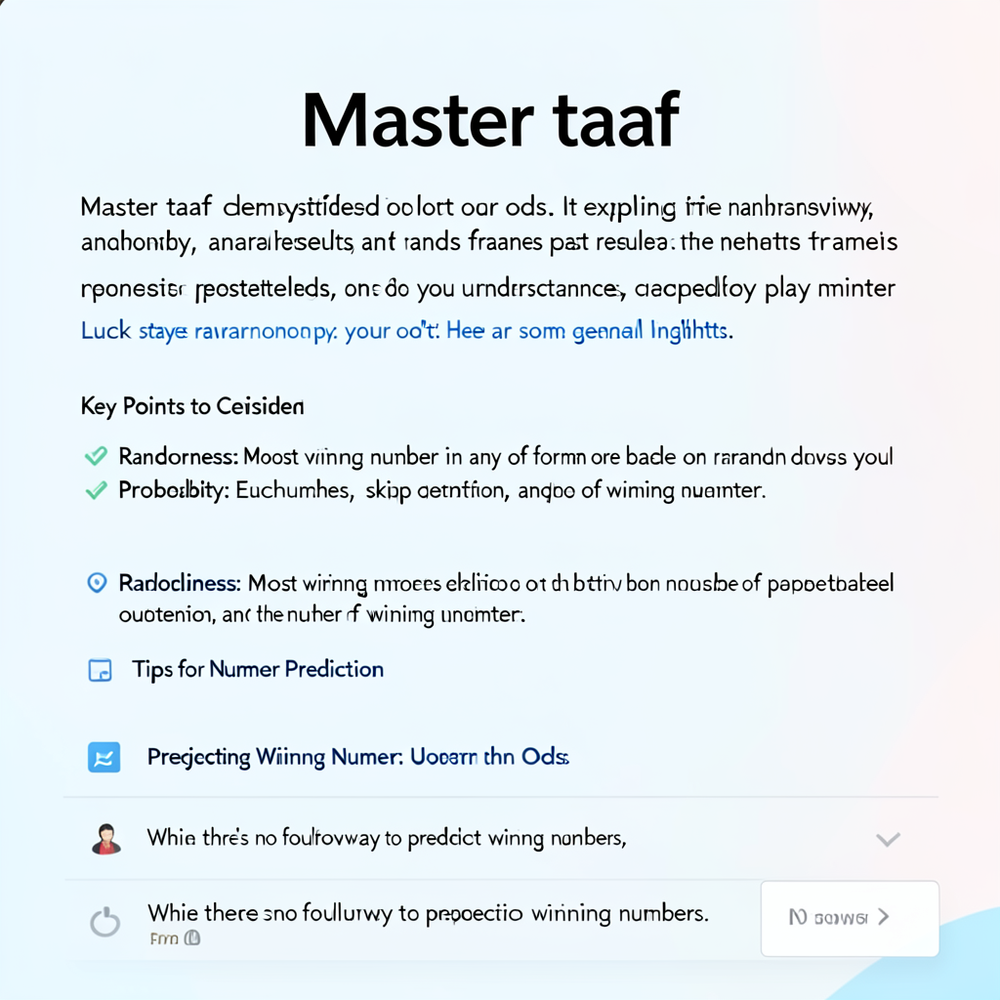 Master taaf website