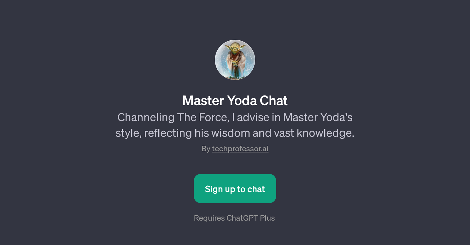Master Yoda Chat website