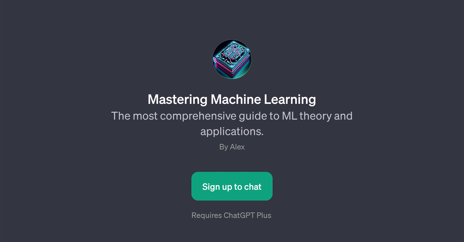 Mastering Machine Learning website