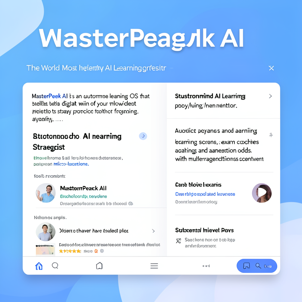 MasterPeak AI website