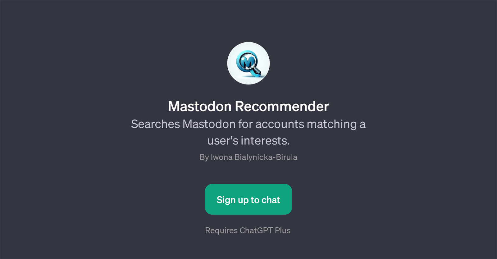Mastodon Recommender website