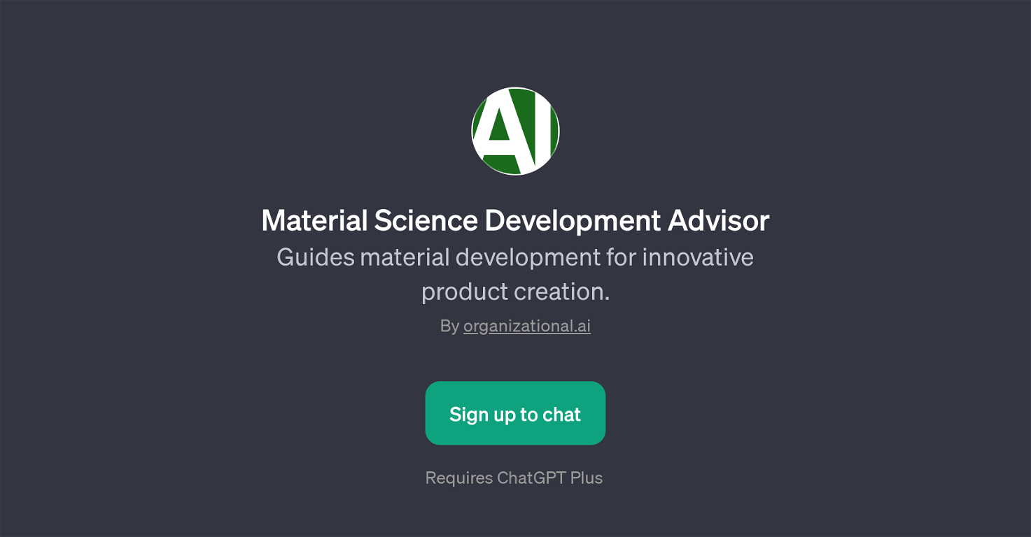 Material Science Development Advisor website