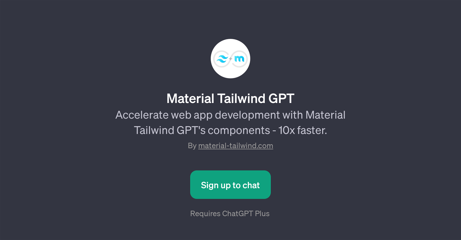 Material Tailwind GPT website