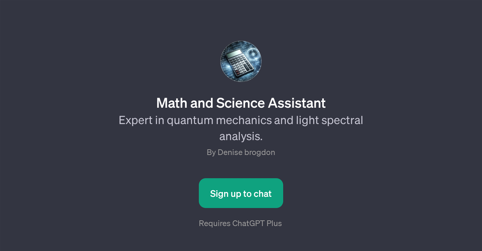 Math and Science Assistant website
