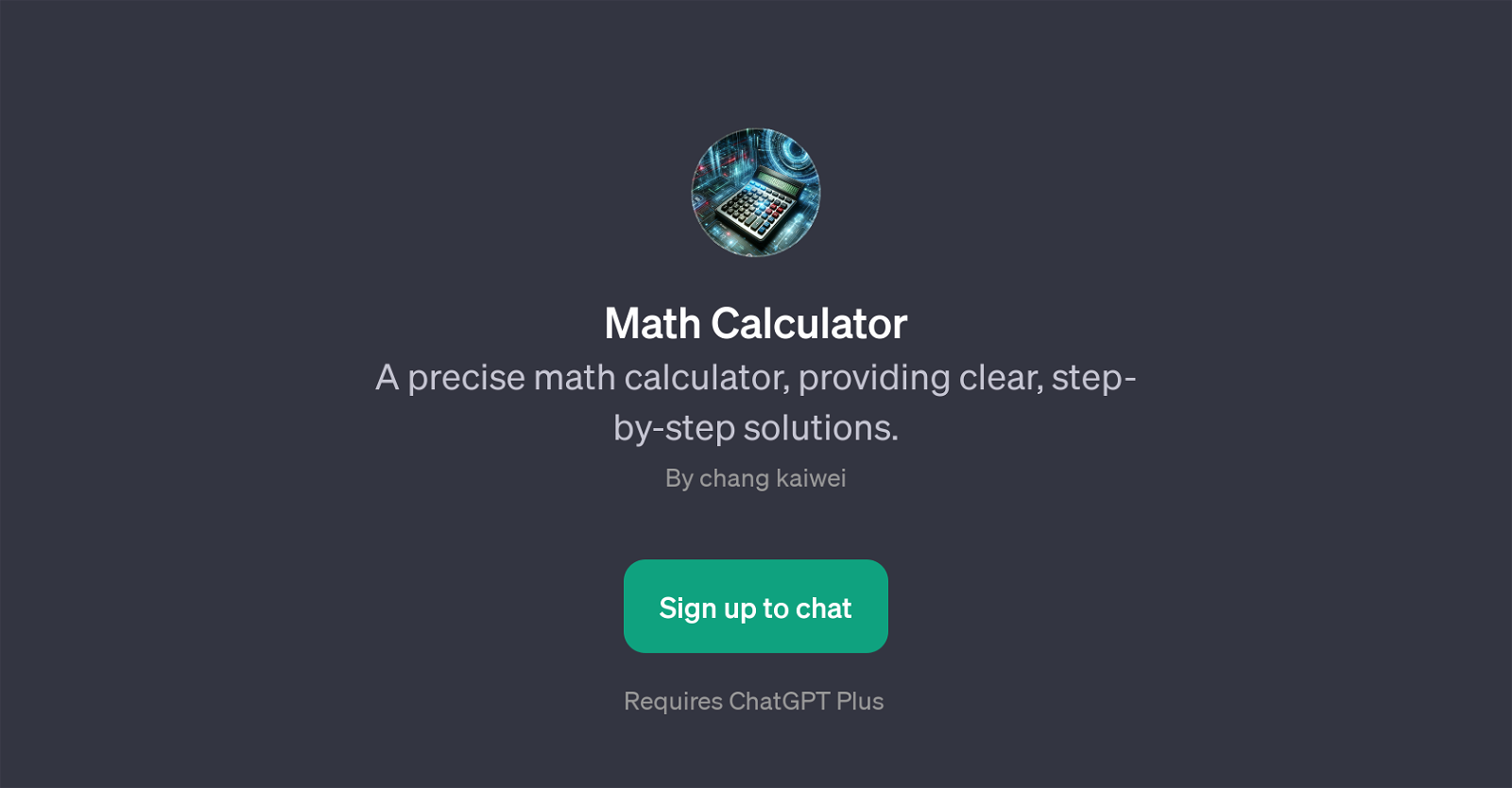Math Calculator website