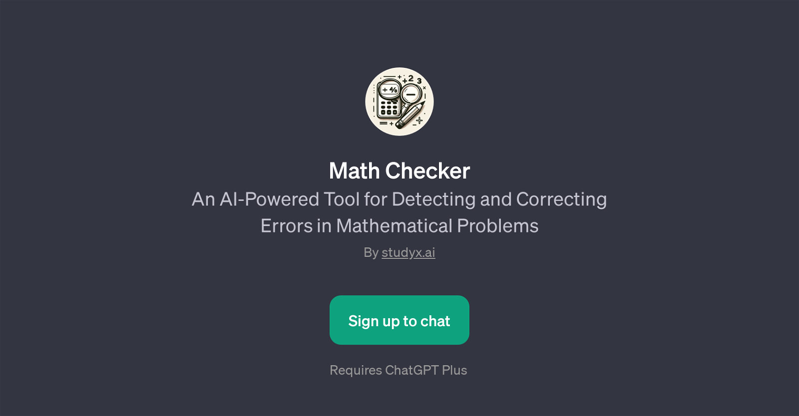 Math Checker website
