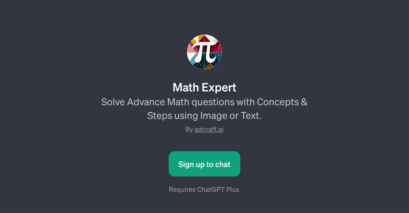 Math Expert GPT website