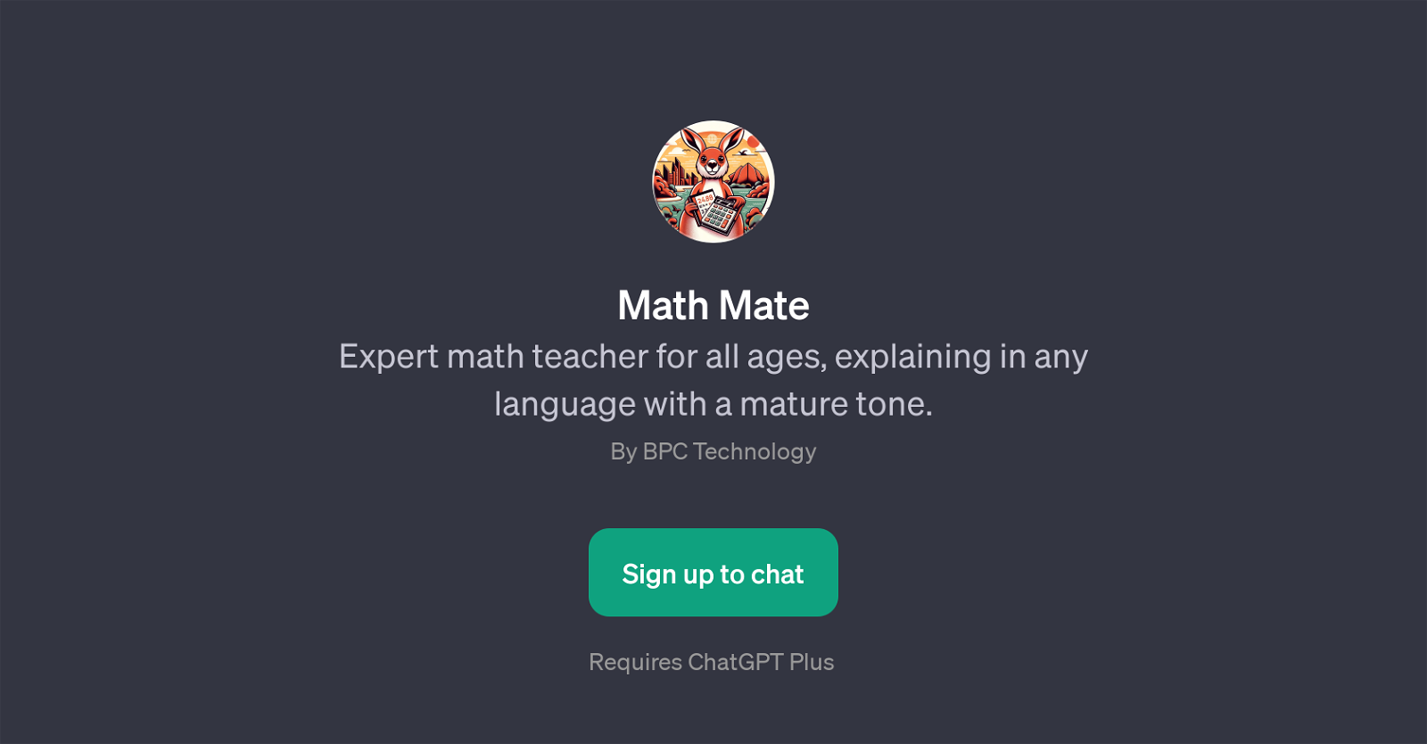 Math Mate website