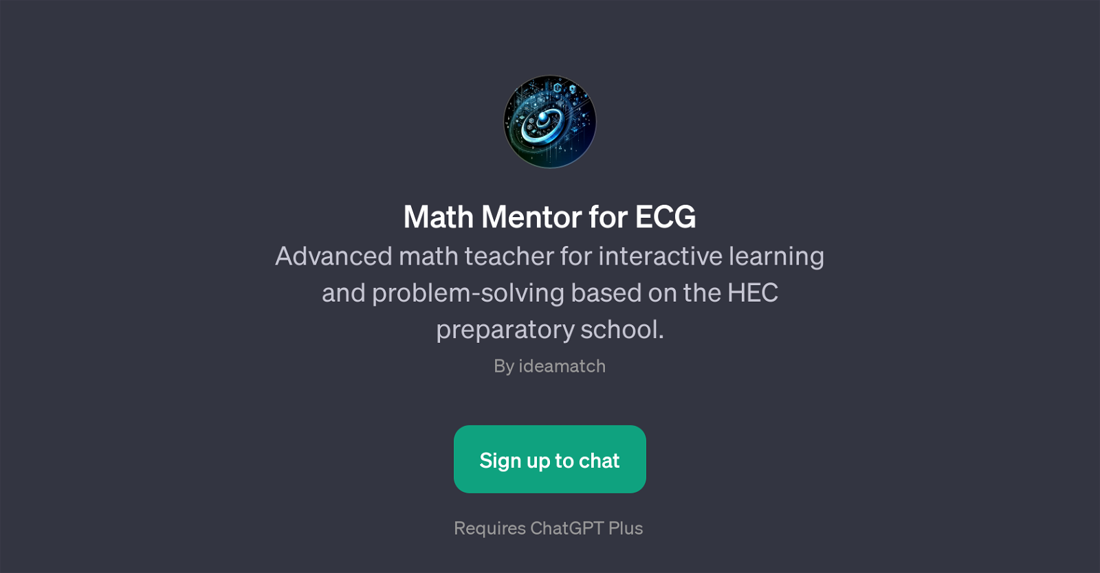 Math Mentor for ECG website