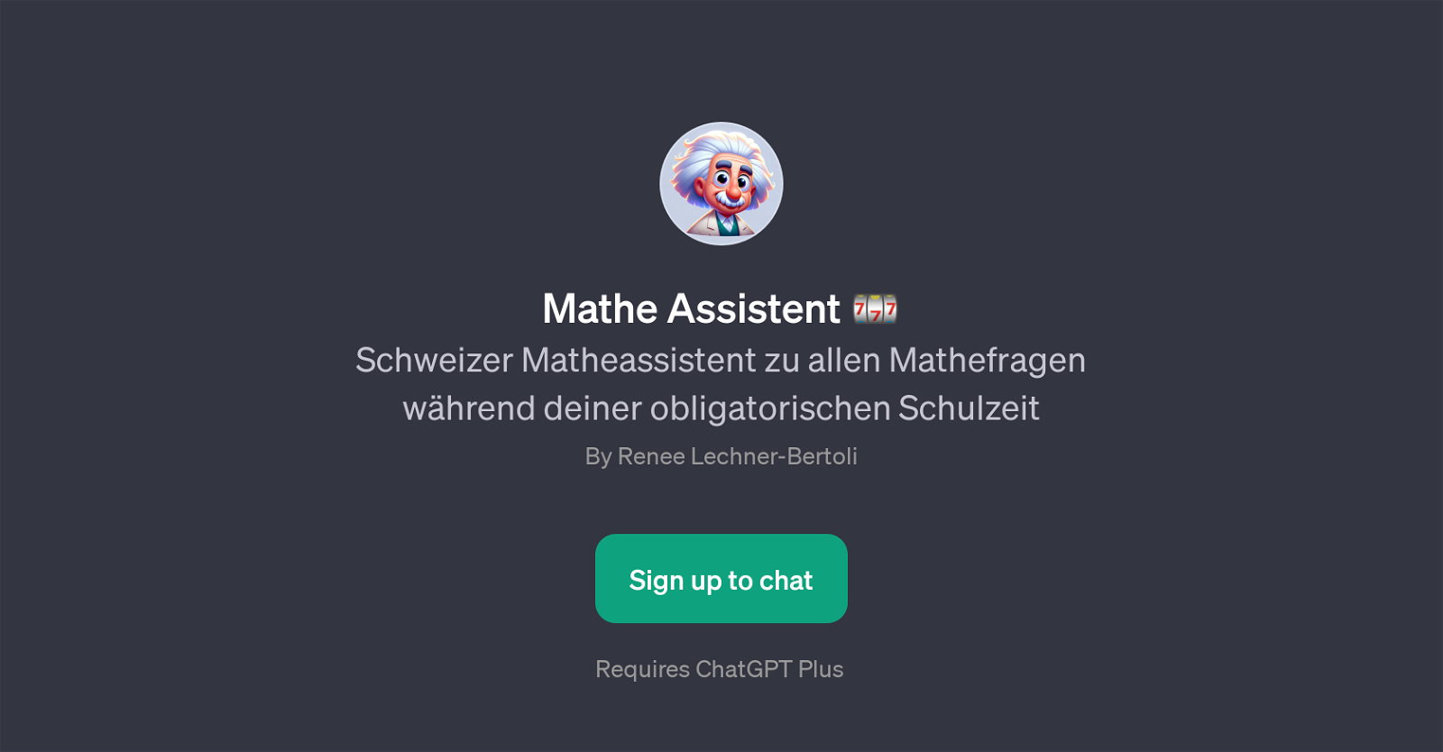 Mathe Assistent website