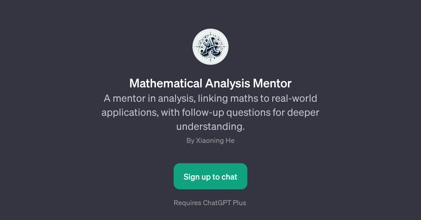 Mathematical Analysis Mentor website