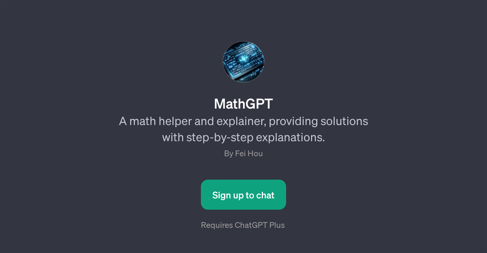 MathGPT website