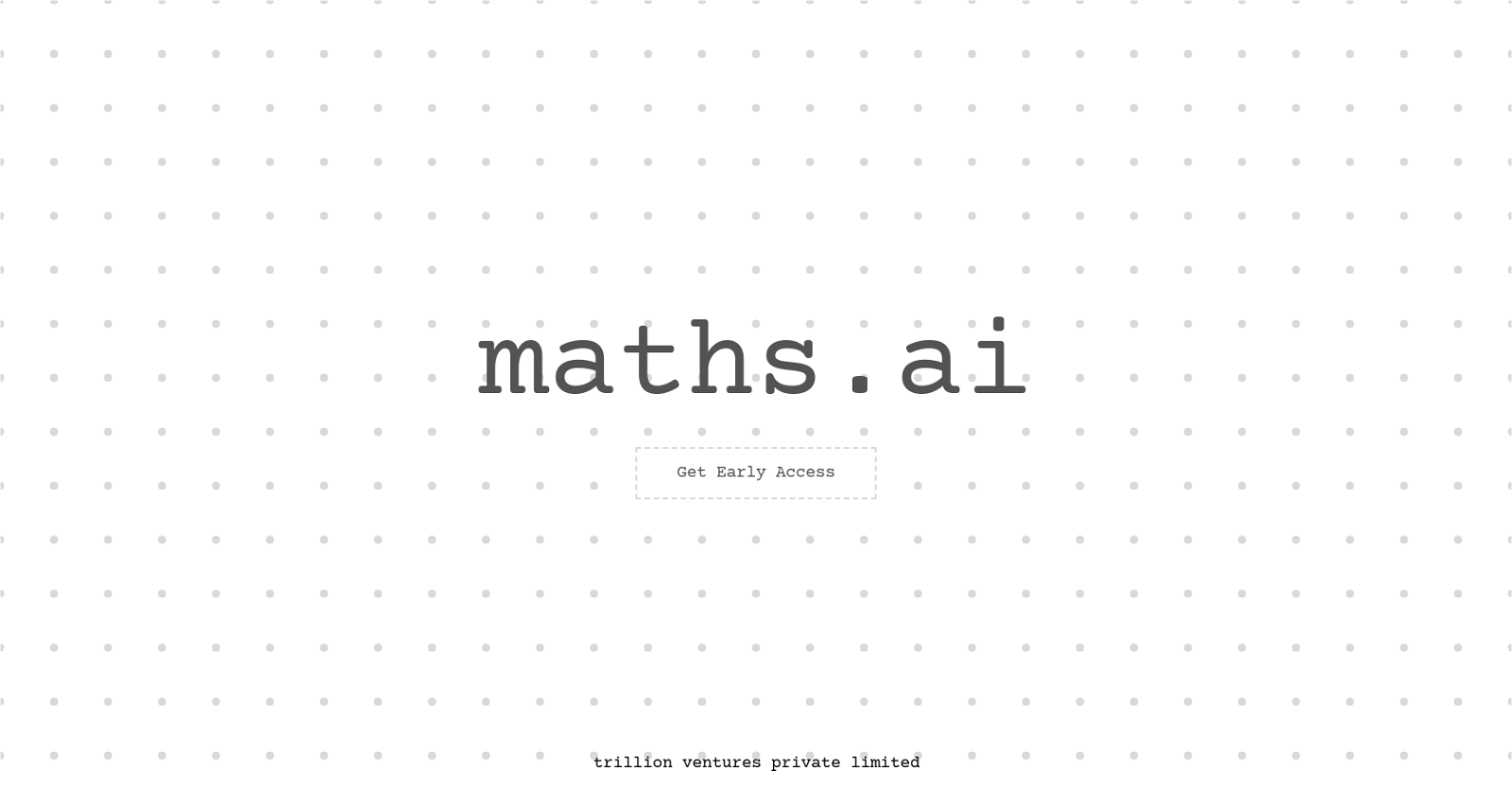 Maths.ai website