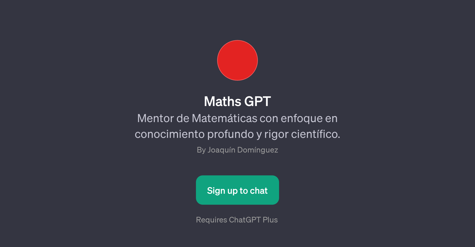 Maths GPT website