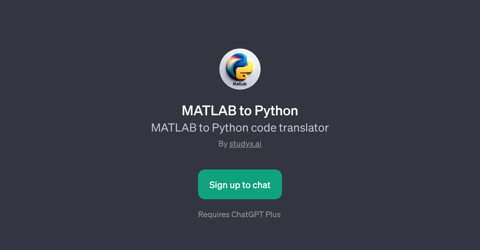 MATLAB to Python website
