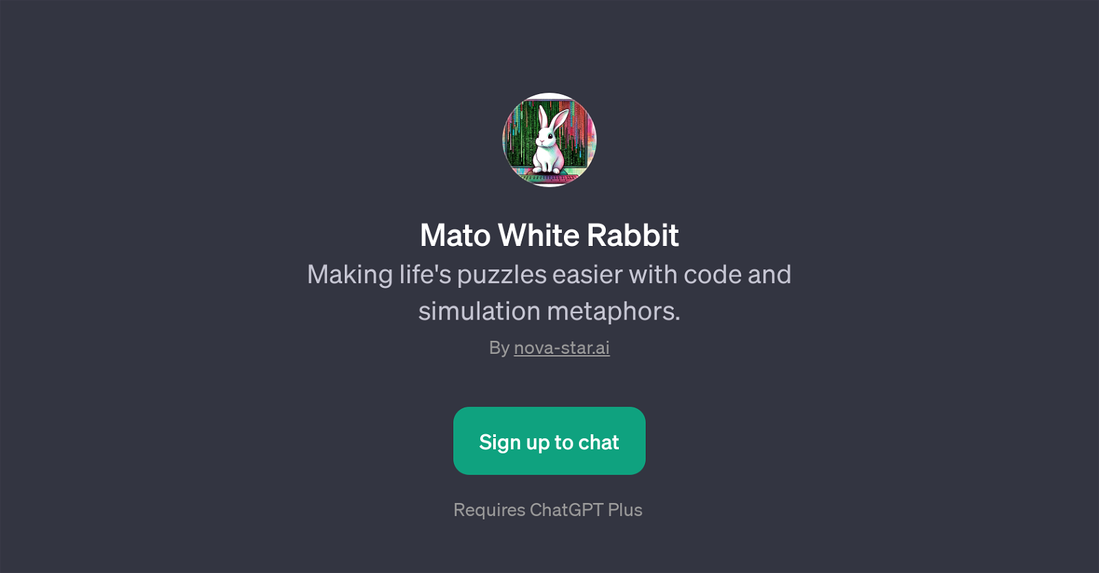 Mato White Rabbit website