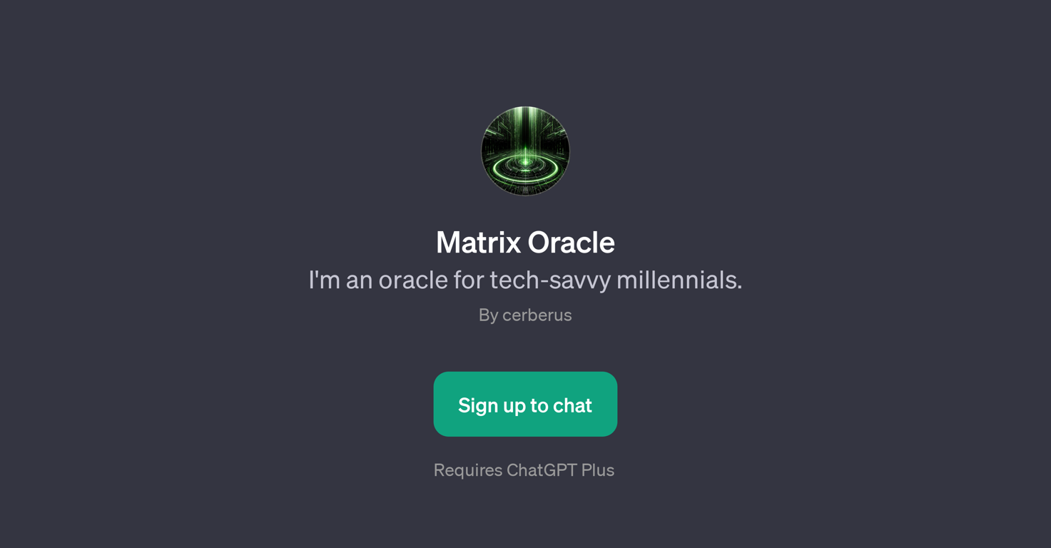 Matrix Oracle website