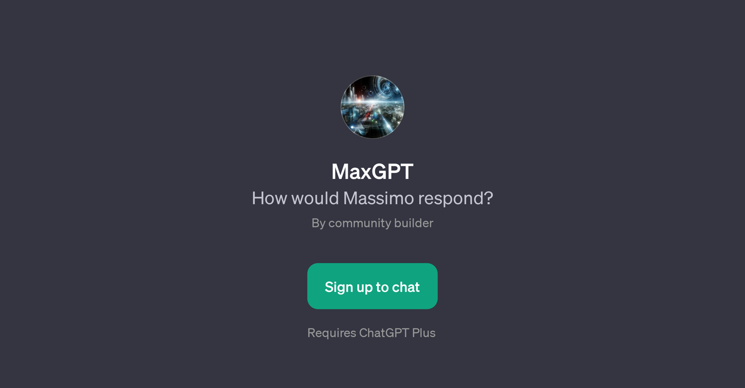 MaxGPT website