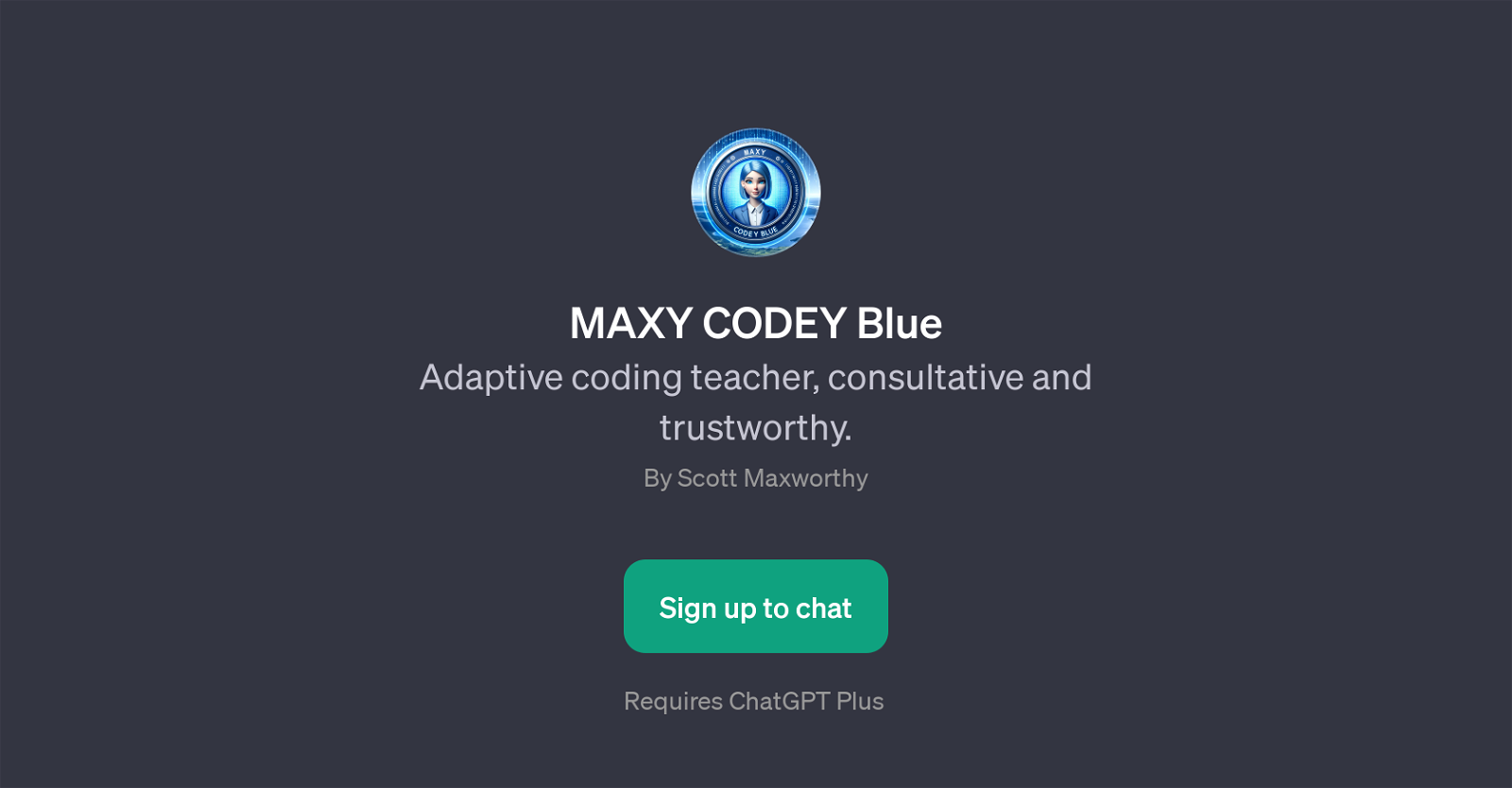 MAXY CODEY Blue website