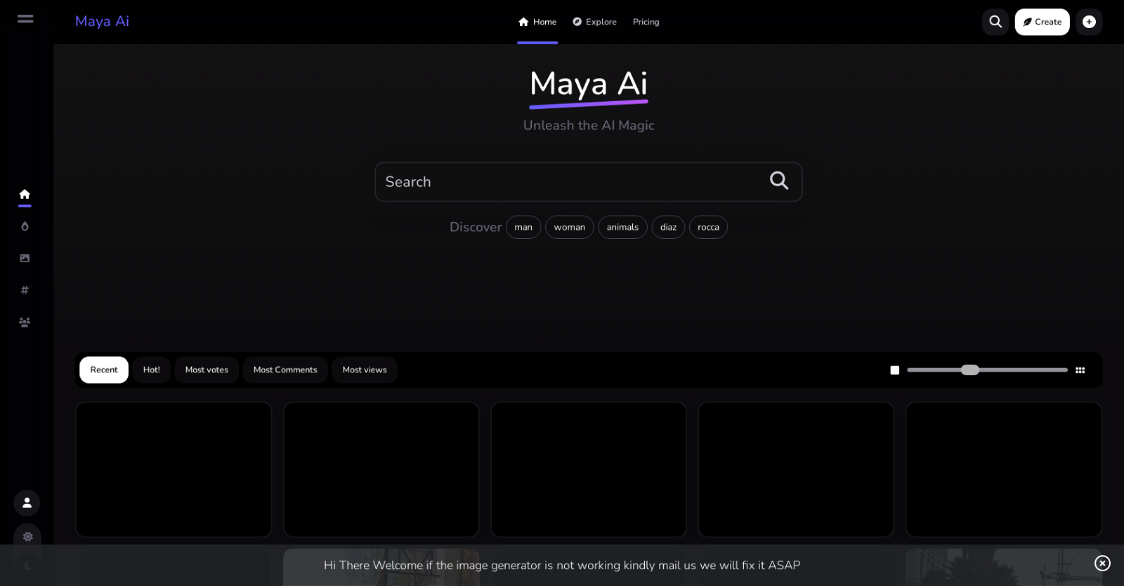 Maya Ai website