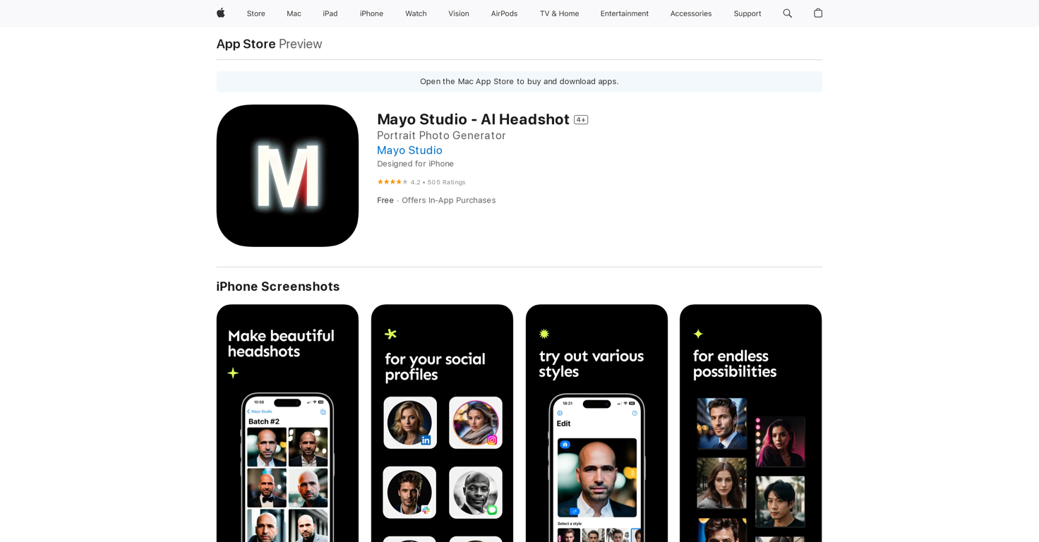 Mayo Studio website