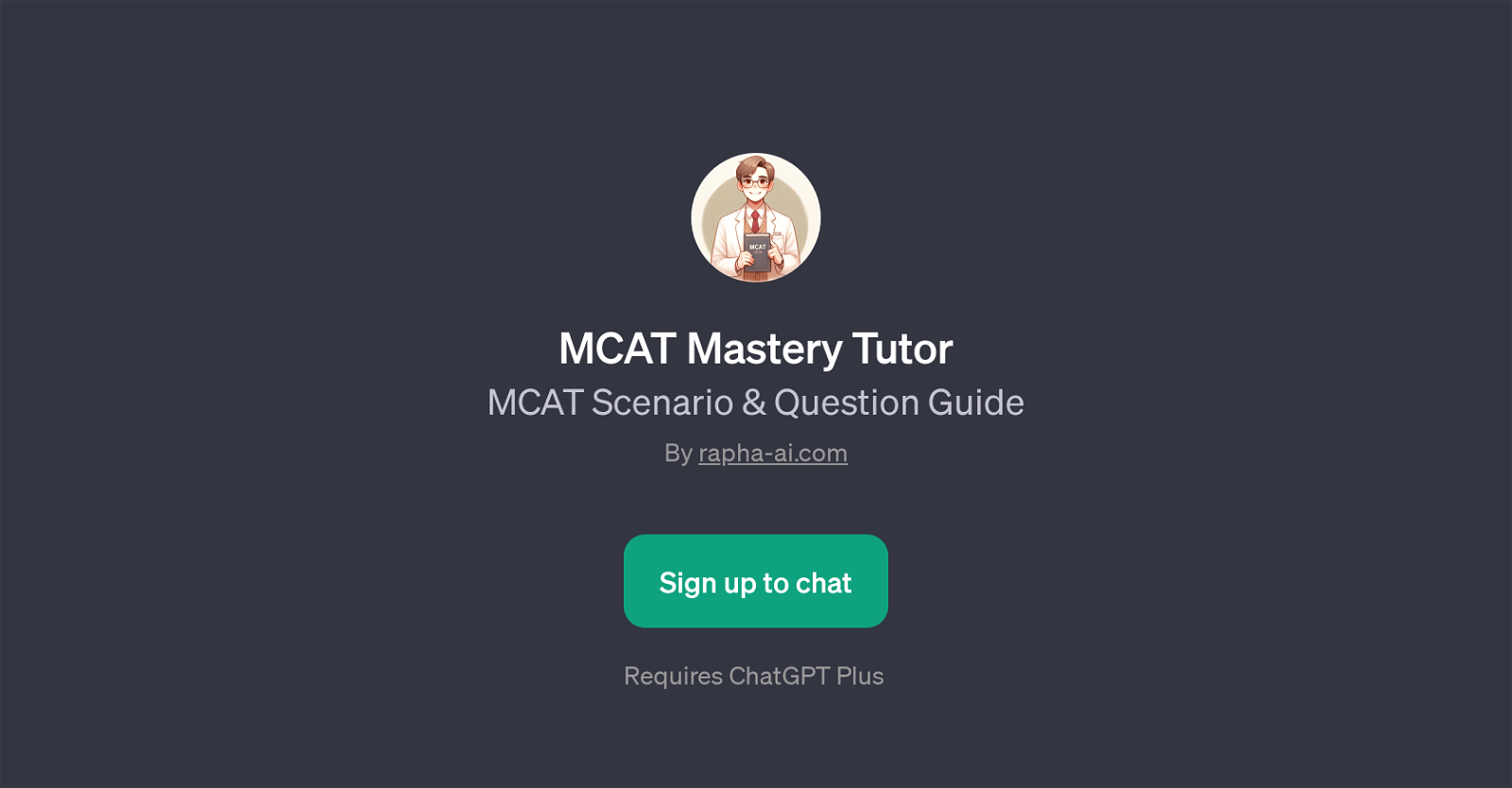 MCAT Mastery Tutor website
