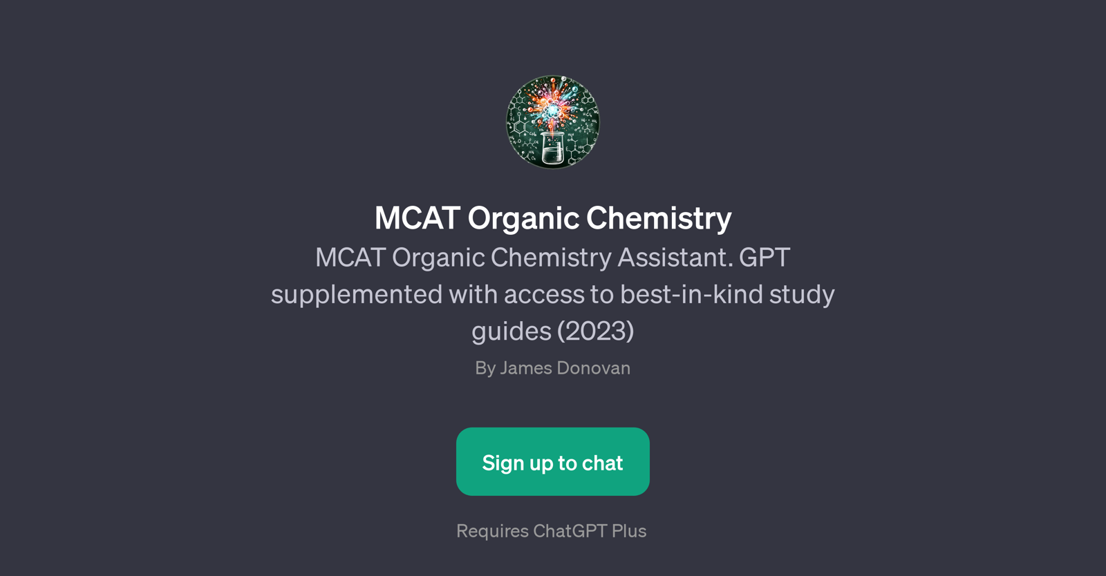 MCAT Organic Chemistry website