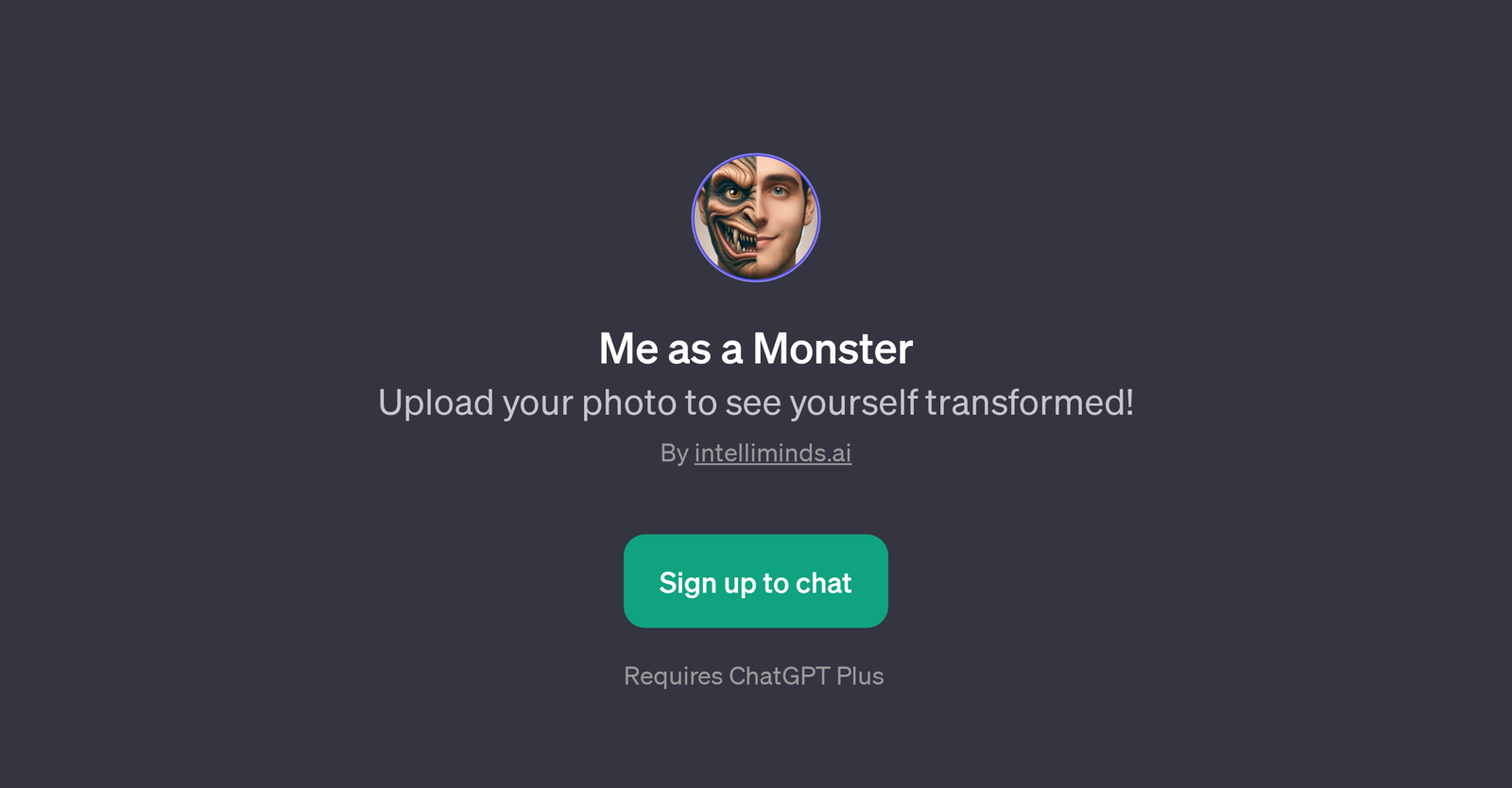 Me as a Monster website