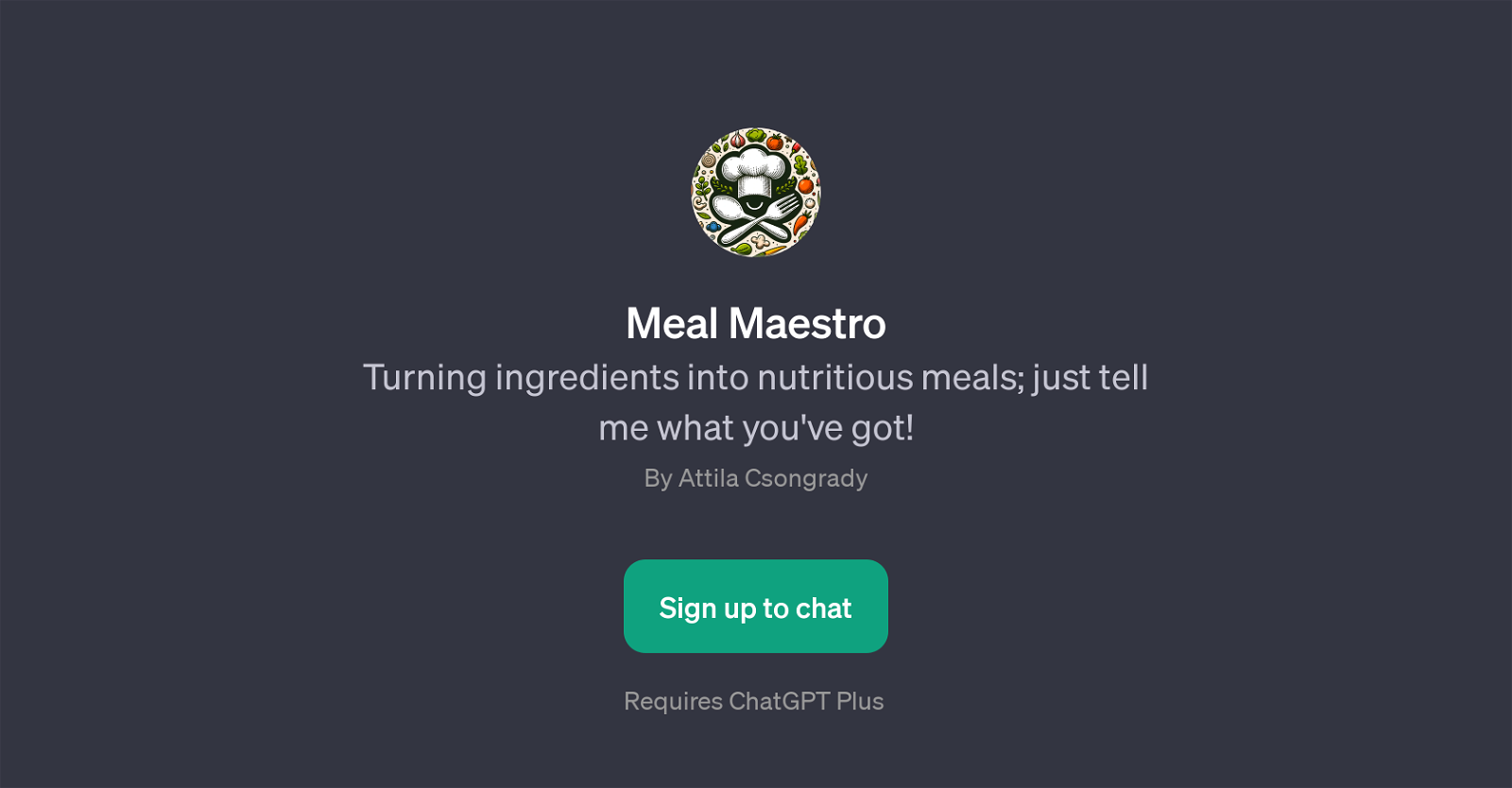 Meal Maestro website