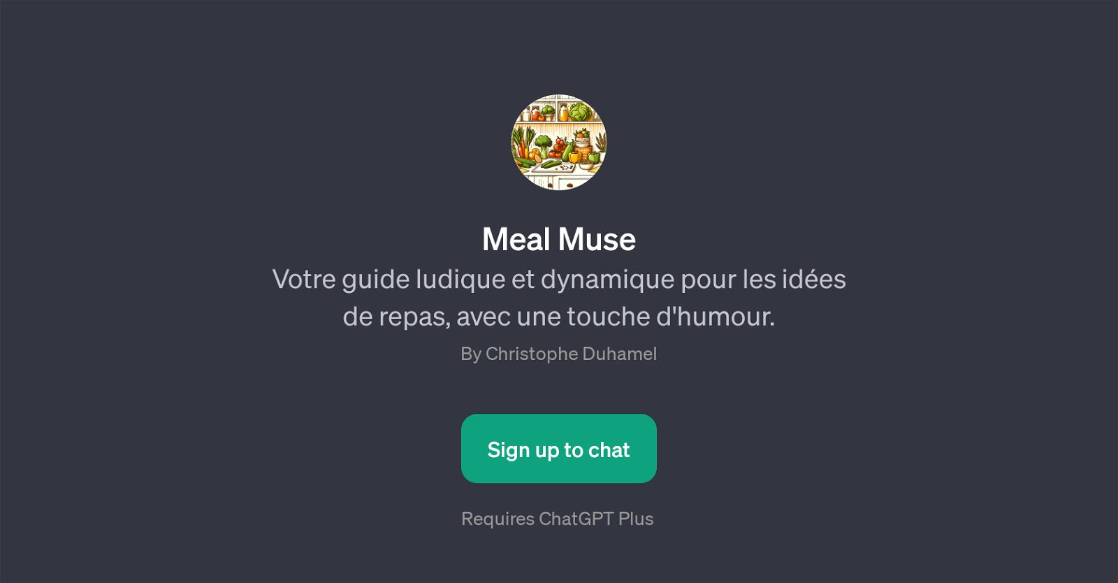 Meal Muse website