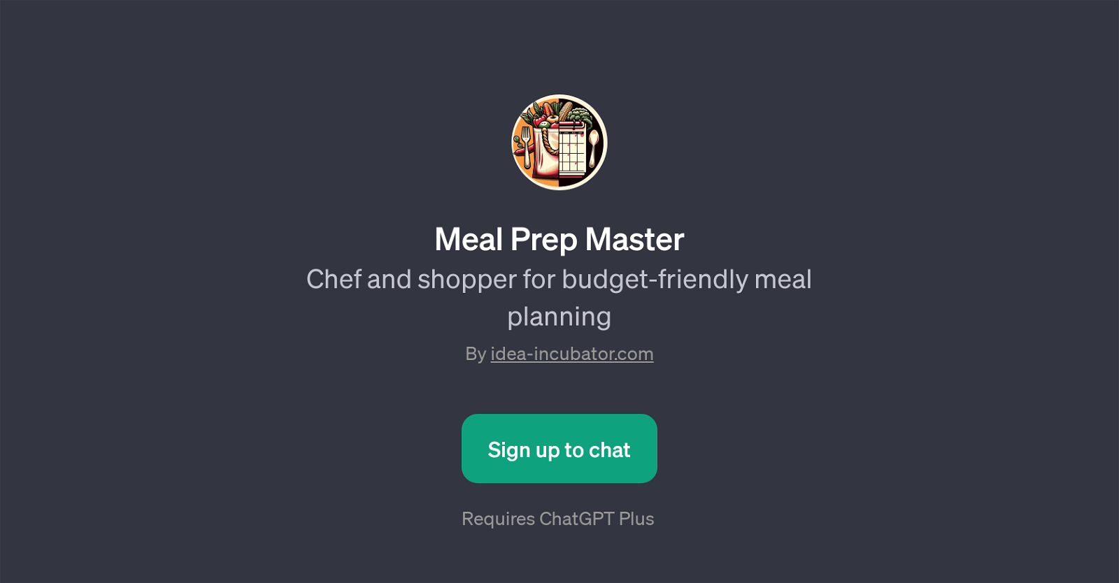 Meal Prep Master website