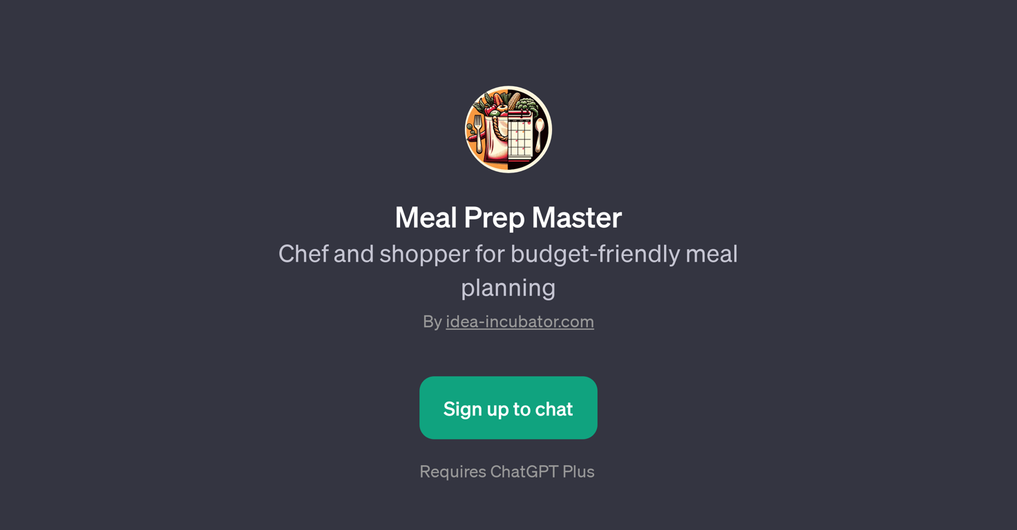 Meal Prep Master website